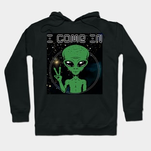 I Come In Peace Alien Hoodie